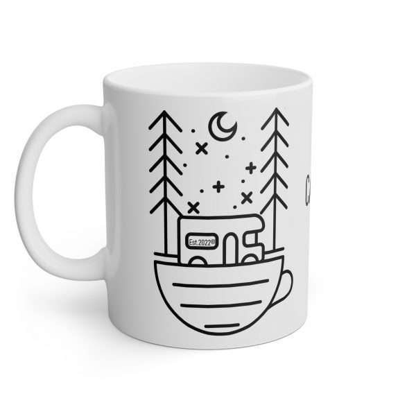 Camping & Coffee White Mug, 11oz - Image 3