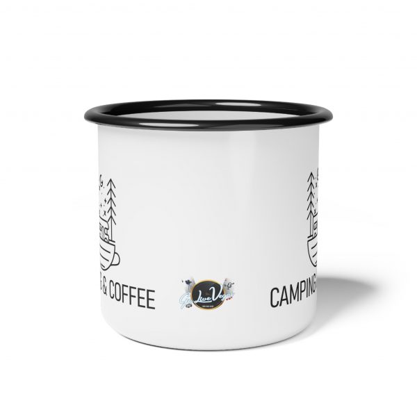 Camping & Coffee Enamel Camp Cup - Image 2