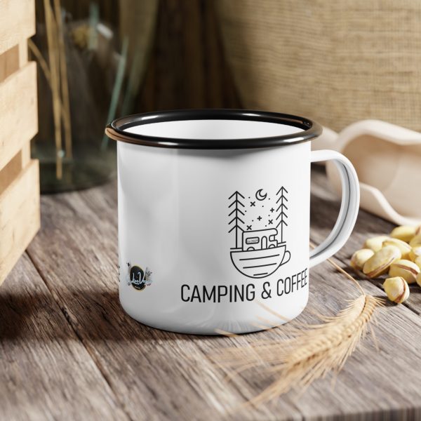 Camping & Coffee Enamel Camp Cup - Image 5