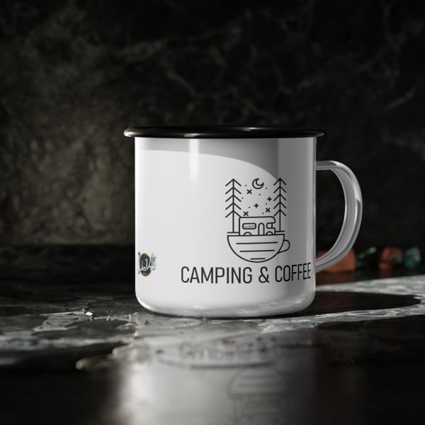 Camping & Coffee Enamel Camp Cup - Image 4