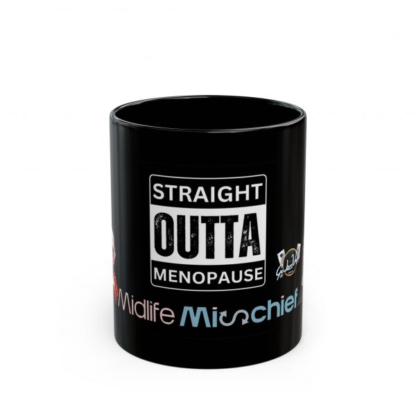 Midlife Mischief Black Mug (11oz, 15oz)