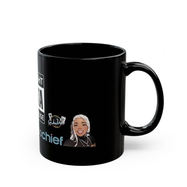 Midlife Mischief Black Mug (11oz, 15oz) - Image 2