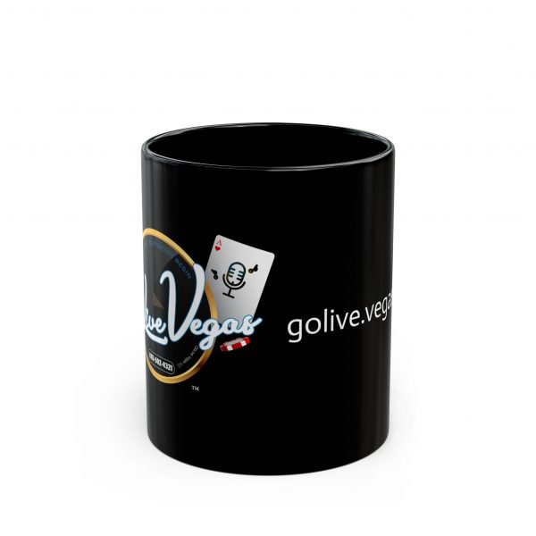 Go Live Vegas Coffee 11oz Black Mug