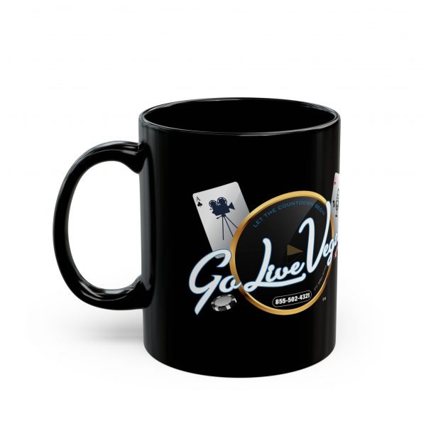 Go Live Vegas Coffee 11oz Black Mug - Image 3