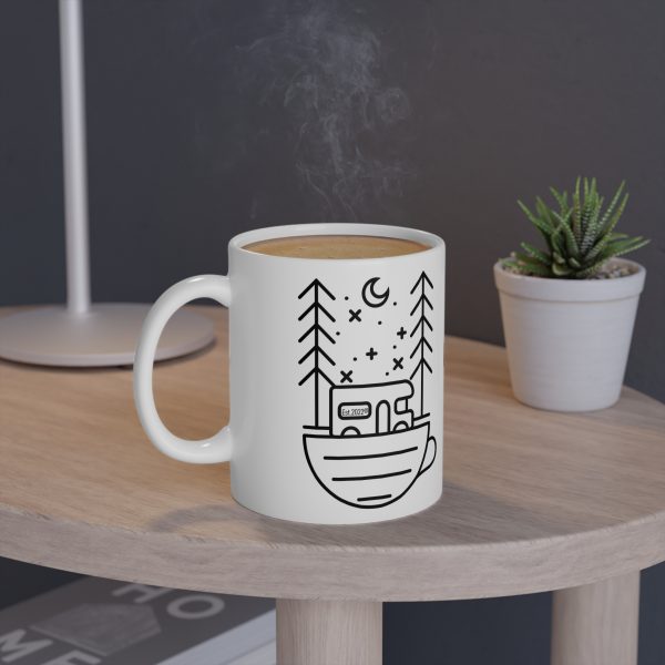 Camping & Coffee White Mug, 11oz - Image 6