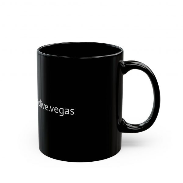 Go Live Vegas Coffee 11oz Black Mug - Image 2